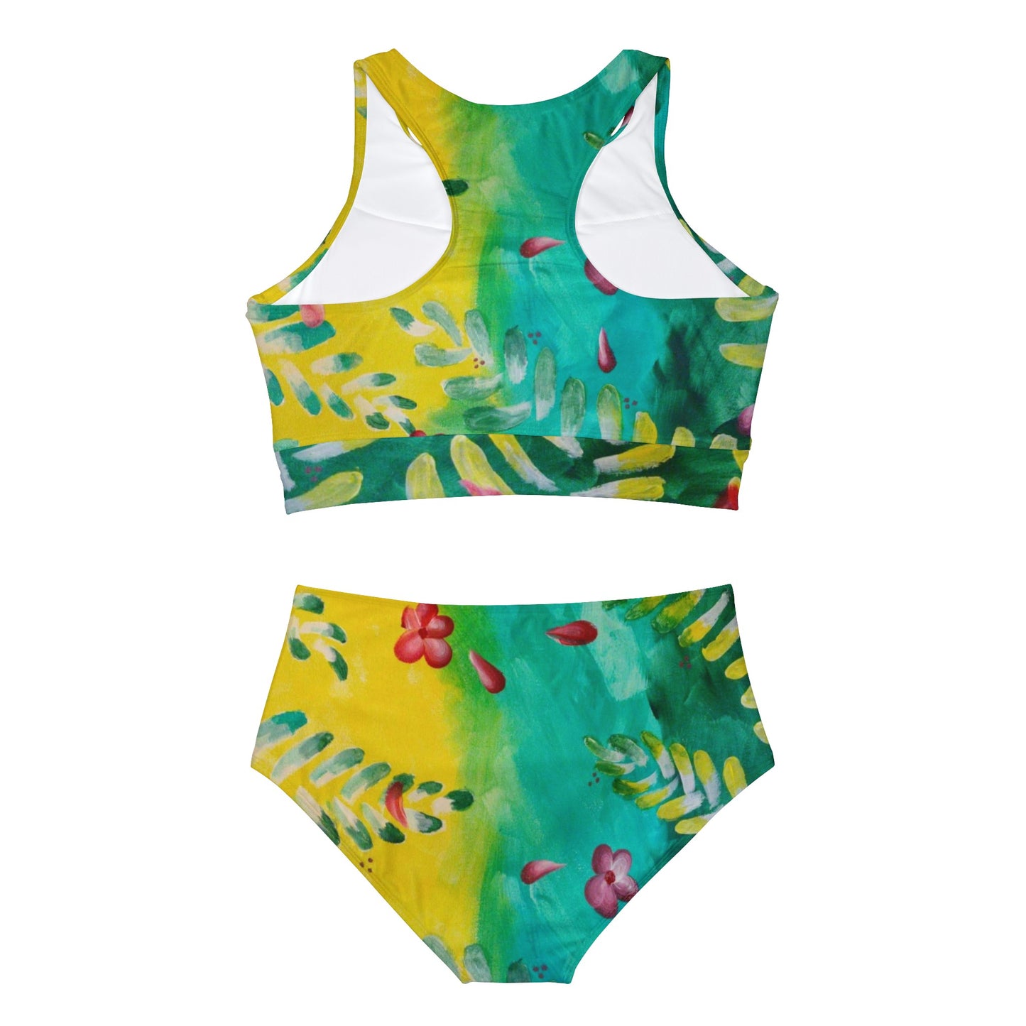 "The Green, The Yellow, and the In Between" Sporty Bikini Set