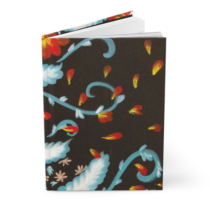 Fire Kissed Flower Hardcover Journal Matte