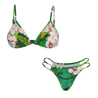 Cascade of Peonies Two-piece swimsuit bikini