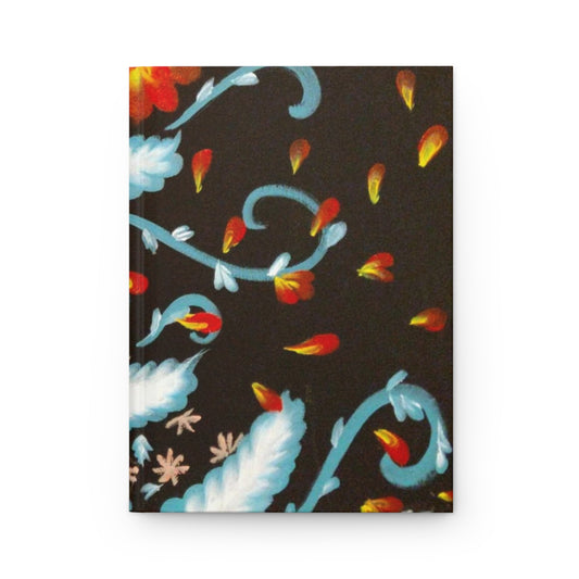 Fire Kissed Flower Hardcover Journal Matte