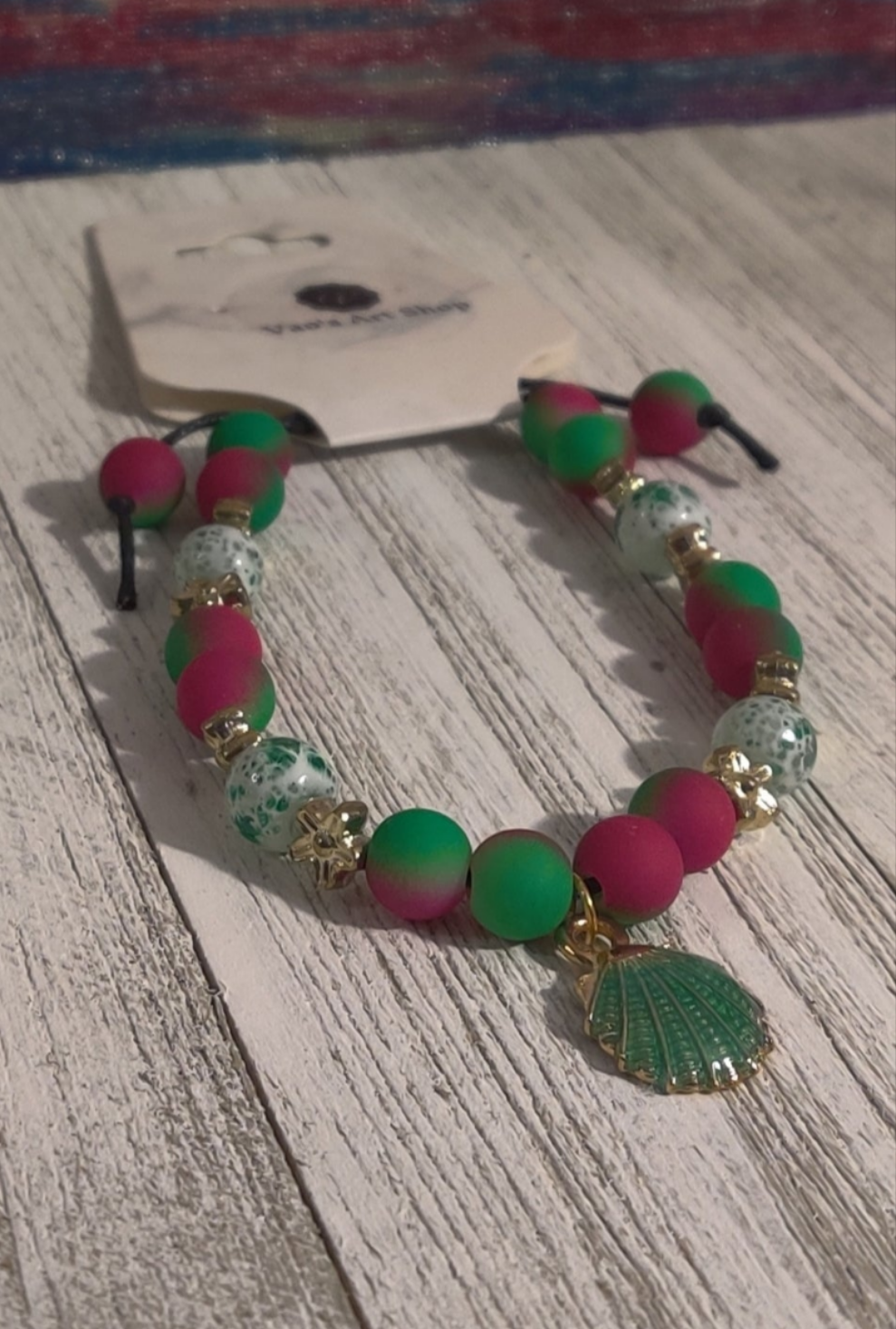 Green Seashell -Sea Themed Bracelet